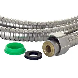 Шланг для душа 1/2" SS з підшипником 175см AQUATICA XB-9376 (9792042) - мініатюра 4