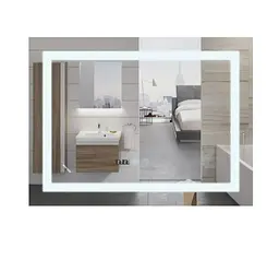 Дзеркало Mixxus Warm MR02-100x60 (годинник, LED-підсвічування, антизапотівання) (MI6003) - мініатюра 1