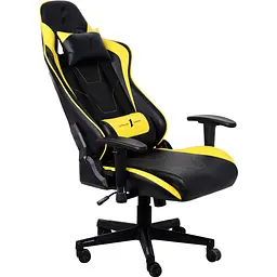 Геймерське крісло 1stPlayer FK2 Black/Yellow [121655] - мініатюра 5