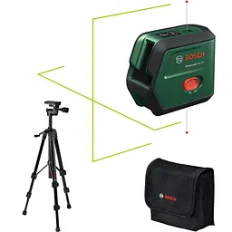 Лазерний нівелір Bosch AdvancedLevel 2G Set, штатив TT 120, у футлярі