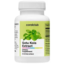 Екстракт Готу Кола Корал Клаб, 60 капсул | Gotu Kola Extract Coral Club