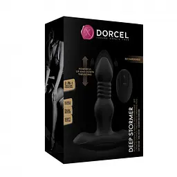 Анальна пробка з вібрацією та пульсацією Dorcel Deep Stormer, 15х3.7 см, чорний - мініатюра 7