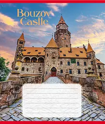 Зошит для школярів "Замки Європи" 024-590561L-2 у лінію 24 аркуші