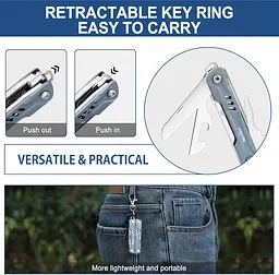 Мультитул Nextool Mini Sailor Pliers S11 Blue (NE20156B) - мініатюра 2
