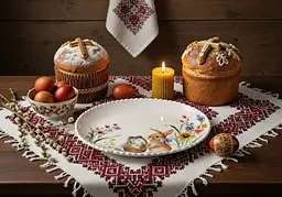Блюдо порцелянове у формі яйця BonaDi Easter Melody 27.5х22 см (K243) - мініатюра 4