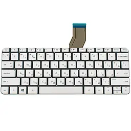 Клавіатура для ноутбука HP (Pavilion: 11-d ) rus, white, без фрейма - мініатюра 2