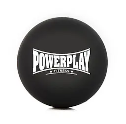 Масажний силіконовий м'яч PowerPlay PP-4354 Silicone Lacrosse Ball (6.5 см) Чорний (PP-4354_Black)