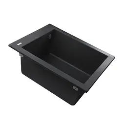 Гранітна мийка Globus Lux Lama графіт 410x500 мм А0001, Графит - мініатюра 3