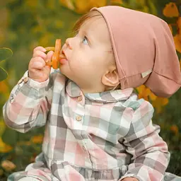 Пустушка кругла Baboo, латексна, 6+ міс., жовта (5-102) - мініатюра 5