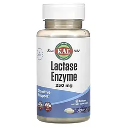 Энзимы Lactase Enzyme 125 mg 60 жидких капсул KAL vit0006016