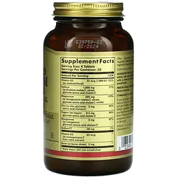 Вітамінно-мінеральний комплекс Solgar Advanced Calcium Complex + Vitamins D3 K2 Zinc Boron 120 таблеток - мініатюра 3