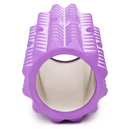 Масажний ролик Cornix EVA 33 x 14 см (валик, ролер) XR-0328 Violet - мініатюра 2