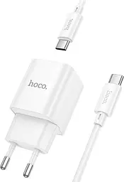 Зарядний пристрій HOCO C147A Charm PD20W+QC3.0 charger set C to C white - мініатюра 5