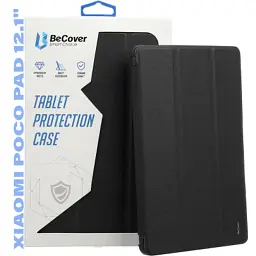 Чохол до планшета BeCover Smart Case Xiaomi Poco Pad / Poco Pad M1 (12.1") Black (711557) - мініатюра 6