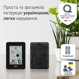 Гігрометр із оповіщенням про цвіль ADE WS2310-2 чорний - мініатюра 7