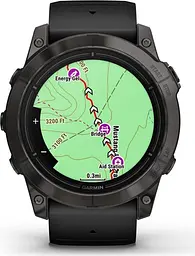 Смарт-годинник Garmin Epix Pro (Gen 2) Sapphire Edition 51mm Carbon Gray DLC Titanium with Black Band (010-02804-00) [86530] - мініатюра 6
