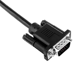 Кабель VGA-5.0BK 5 м чорний (з двома феритовими кільцями) - мініатюра 2