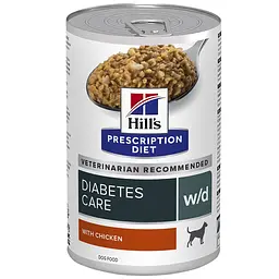 Вологий корм для собак Hill’s Prescription Diet w/d Diabetes Care при цукровому діабеті з куркою 370 г