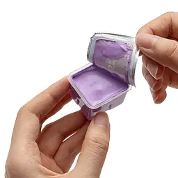 Набір гуашевих фарб Jelly Cup 18×30 мл Пастельні, фіолетовий пластиковий пенал HIMI - мініатюра 6