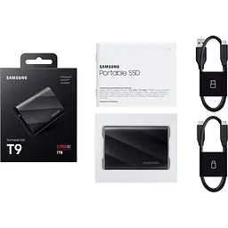 Зовнішній SSD накопичувач Samsung T9 1TB Black (MU-PG1T0B/EU) [106075] - мініатюра 7
