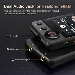 MP3 плеєр Mechen D53 HiFi Lossless Audio 128ГБ Чорний - мініатюра 2