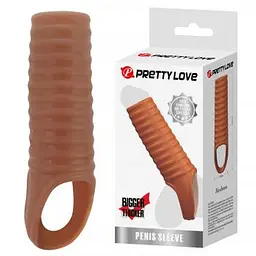 Насадка на пеніс Pretty Love Penis Sleeve Hartman, 11.2 см (тілесний) - мініатюра 5