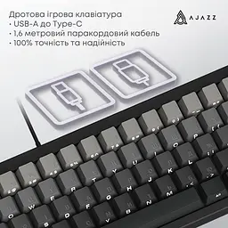 Клавіатура Ajazz AK650 Day Dream Switch Gradient Чорний USB-C (AK650-DD-BG) - мініатюра 7