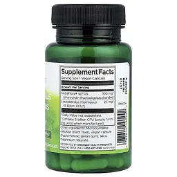 Пробіотик Swanson Lactobacillus Rhamnosus with FOS 5 Billion CFU+ 60 капсул - мініатюра 2