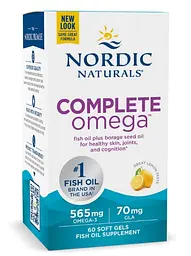 Омега 3 6 9 Nordic Naturals Complete Omega 1000 мг 60 капсул Лимон - мініатюра 2