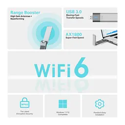 Адаптер WiFi Archer TX20UH AX1800, USB TP-Link teh0017407 - мініатюра 6