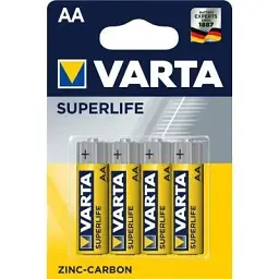 Батарейка Varta AA SUPERLIFE Zinc-Carbon R6 х 4 (02006101414)