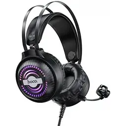 Ігрові навушники Hoco W101 Streamer gaming headphones LED підсвічування 3.5 + юсб - мініатюра 7