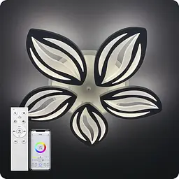 Люстра світлодіодна 517 Light 3color з пультом 120Вт Білий (01427)
