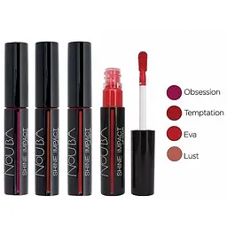 Блиск для губ Nouba Shine Impact відтінок 504 (Obsession) 6 мл - мініатюра 3