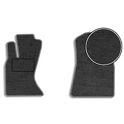Ворсові килимки передні для Lexus GS 300 2005-2011 з підп'ятником 2 шт (Carrera)
