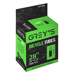 Камера для велосипеда Grey's 28'x1,75 AV 48 мм (GR51028)