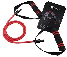 Трубчастий еспандер для фітнесу з ручками Latex resistance tube 30LB U-powex 13,5 кг fit0012632 - мініатюра 2