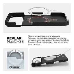 Чохол ArmorStandart BlackIcon Aramid Twill MagCase для Apple iPhone 18 Pro Max Black - мініатюра 8