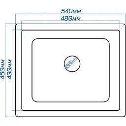 Кухонна мийка Romzha Mira U-540 Antracit (902) - мініатюра 2