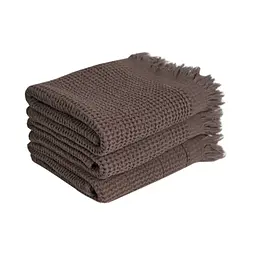 Рушник Lotus Home - Rius dark brown темно-коричневий 50x100 - мініатюра 5