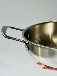 Миска з ручками "Салат" сталь, 1500 мл, 20x30x6,4 см - мініатюра 3