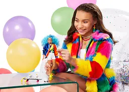 Лялька Barbie Екстра з блакитним кучерявим волоссям (GRN30) - мініатюра 6