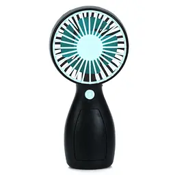 Портативний ручний вентилятор Bambi MK 5663-2Blue 13 см, акумулятор, USB зарядне