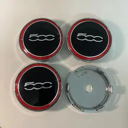 Емблема колеса Fiat Фіат D60 мм Пластик (ковпачки колеса для титанів) 1 шт - мініатюра 2