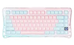 Клавіатура GravaStar Mercury K1 Lite 80keys BSUN Grey BT/WL/USB Lumen Rose (GSK1LITE_PM_PNK)