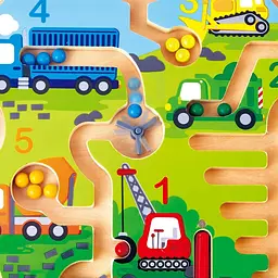 Магнітний лабіринт Hape Будівельний транспорт (E1713) - мініатюра 2