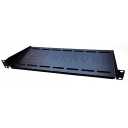 Полиця 19" Eserver 1U глибина 250 мм консольна чорна (PK-1U-250-B)