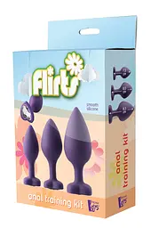 Набір анальних пробок Dream Toys Flirts Purple - мініатюра 2