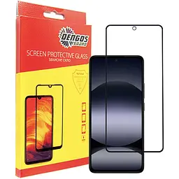 Захисне скло Dengos 5D Full Glue для екрану Xiaomi Redmi Note 14 Black