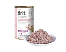 Вологий корм Brit VetDiet Hypoallergenic Lamb для собак із харчовою алергією з ягням, 400 г - мініатюра 2